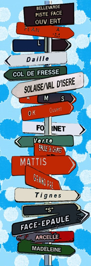 Capolongo - Ski signs