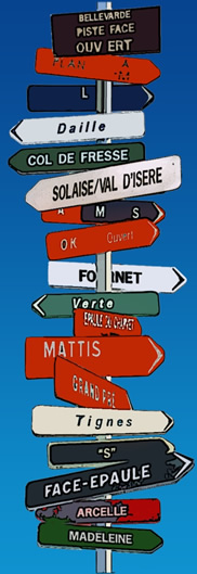 Capolongo - Ski signs