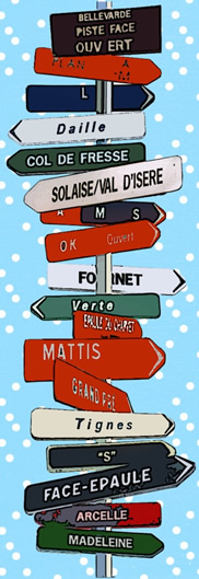 Capolongo - Ski signs