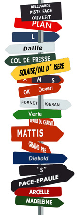 Capolongo - Ski signs