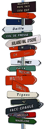 Capolongo - Ski signs